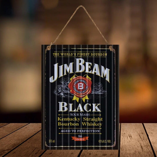 Man Cave Jim Beam Tin Sign