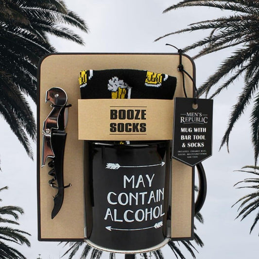 'May Contain Alcohol' Mug Set