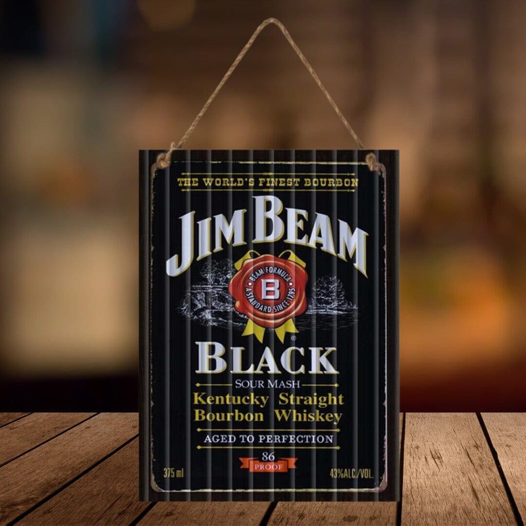Get Beamed Sign Man Cave Jim Beam Tin Sign - charlie and piper Bar